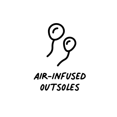 air infused outsoles