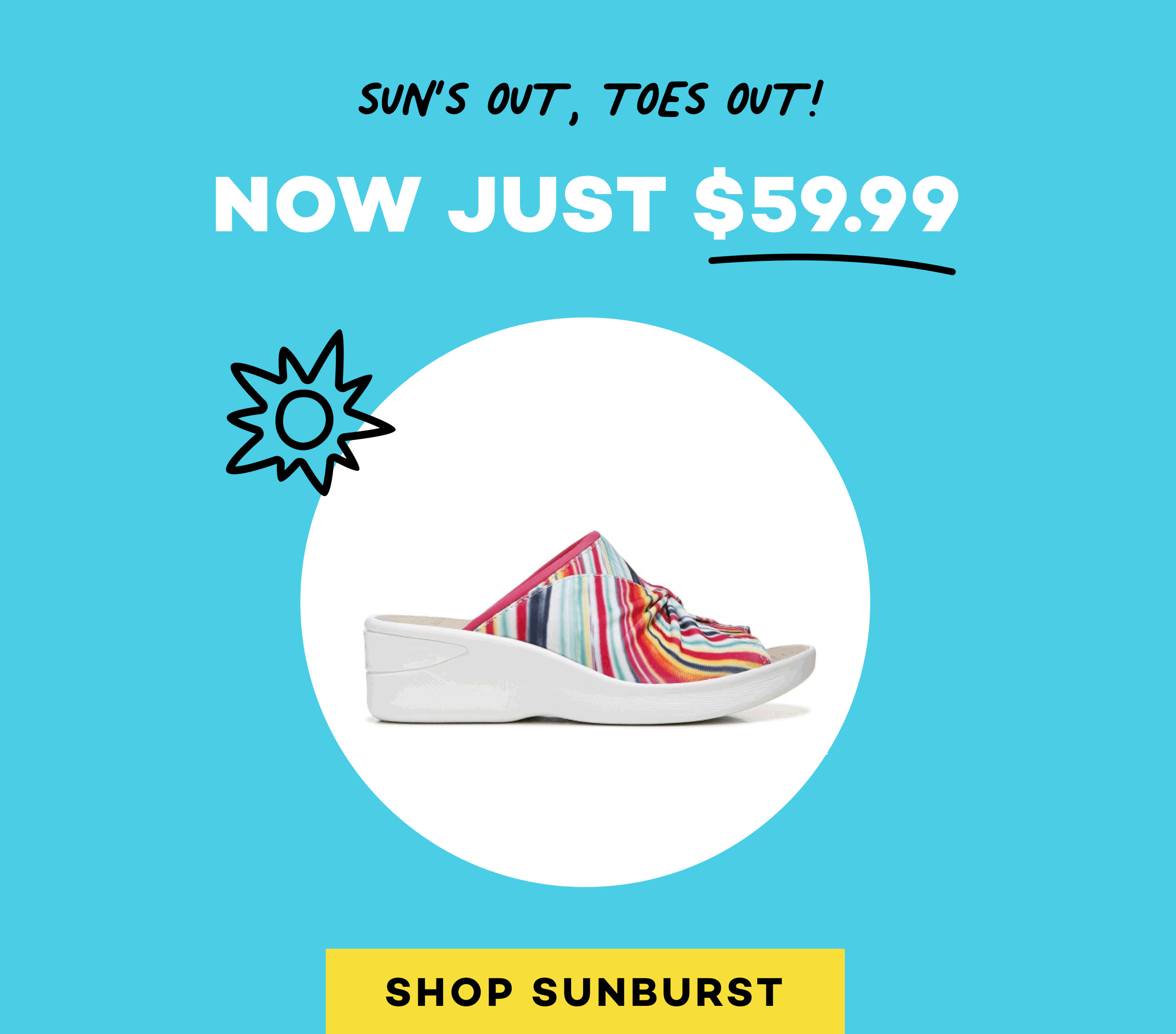 Sunburst Women's Sandal Marked Down to $59.99