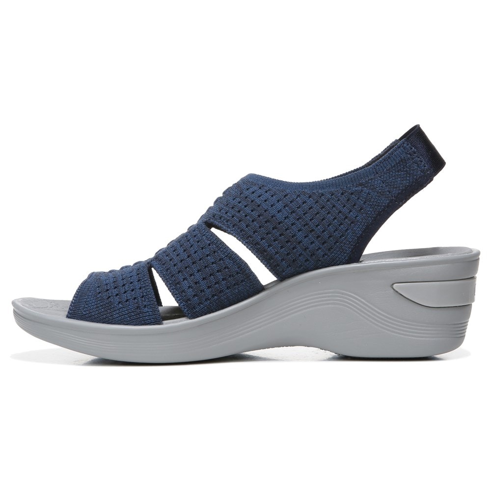Bzees for LifeStride Double Up Slingback Wedge Sandal Washable Womens Sandals