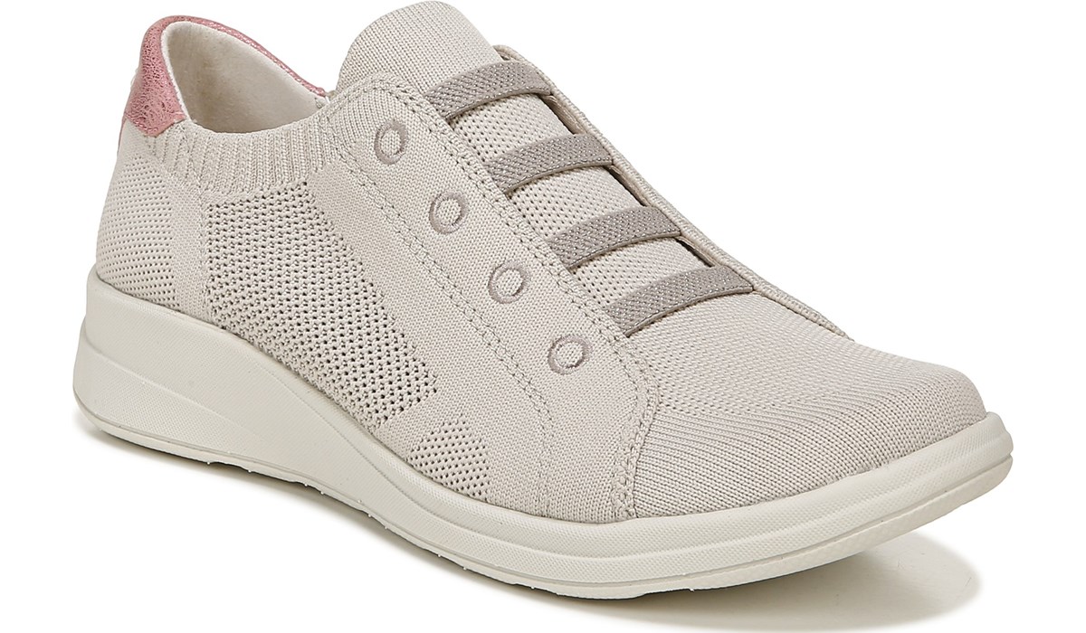 bzees golden fur trim washable slip on sneakers