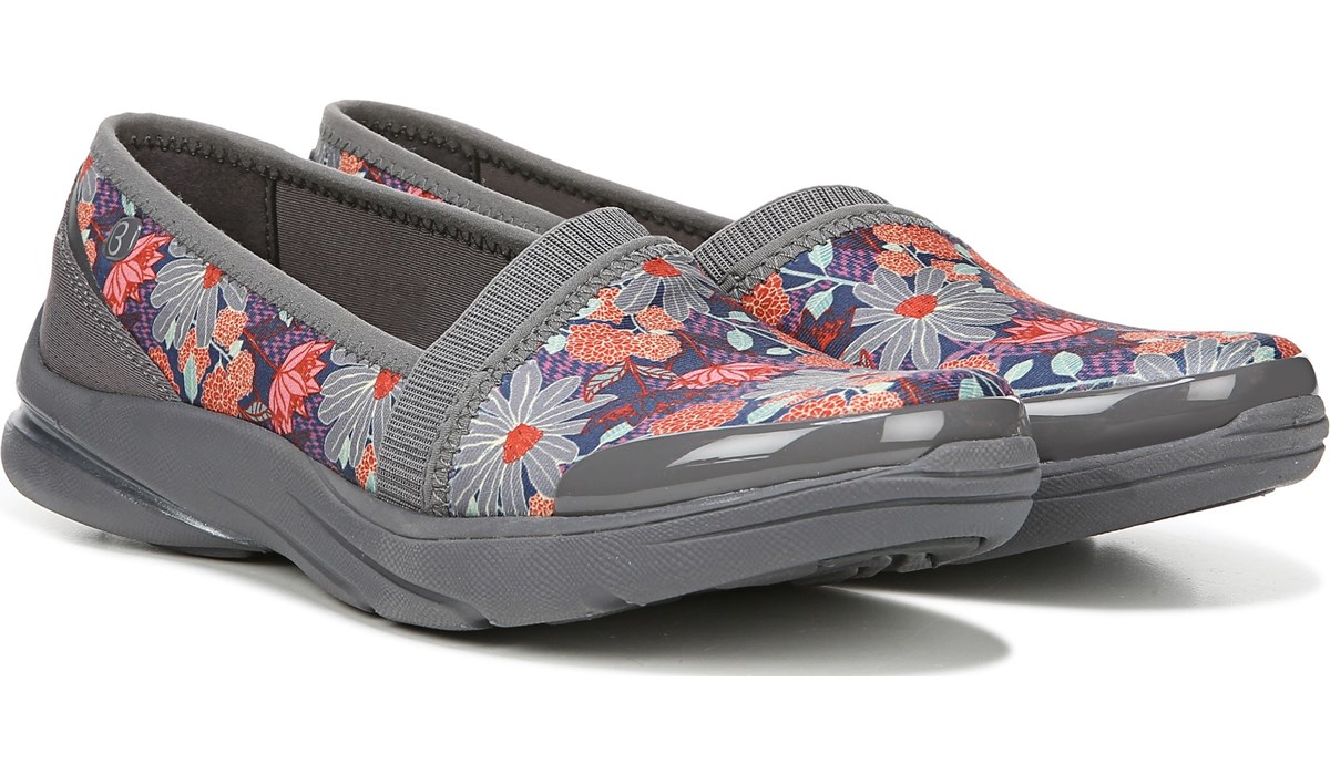 Lollipop Slip On in Grey Multi Garden 