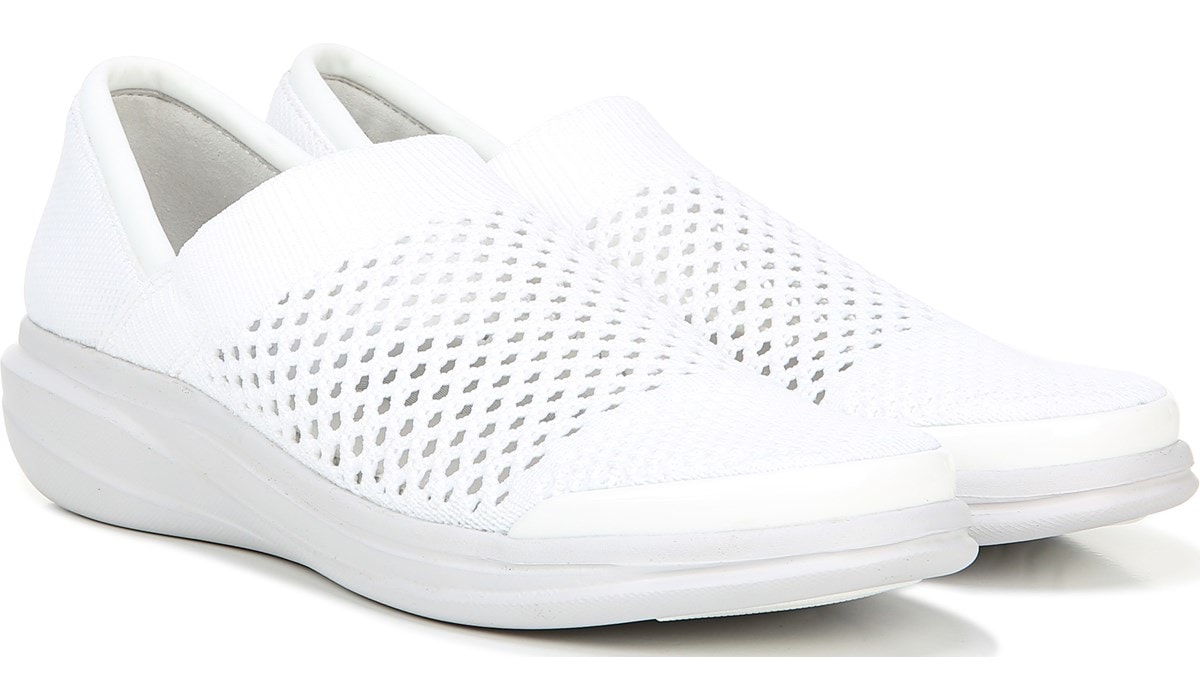 Washable Charlie Knit Slip On in White 