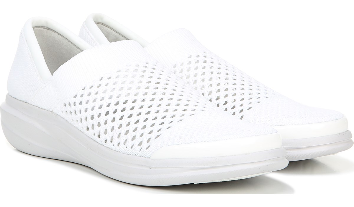 stretch knit slip on sneakers