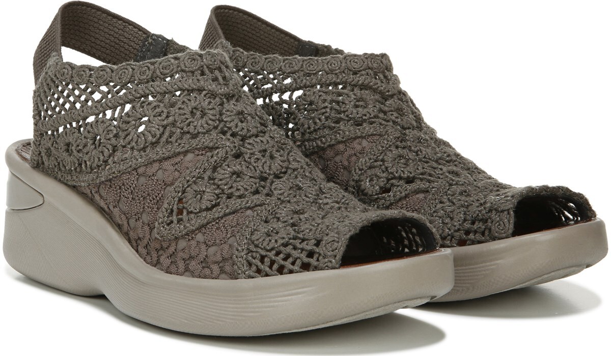 macrame wedge sandals